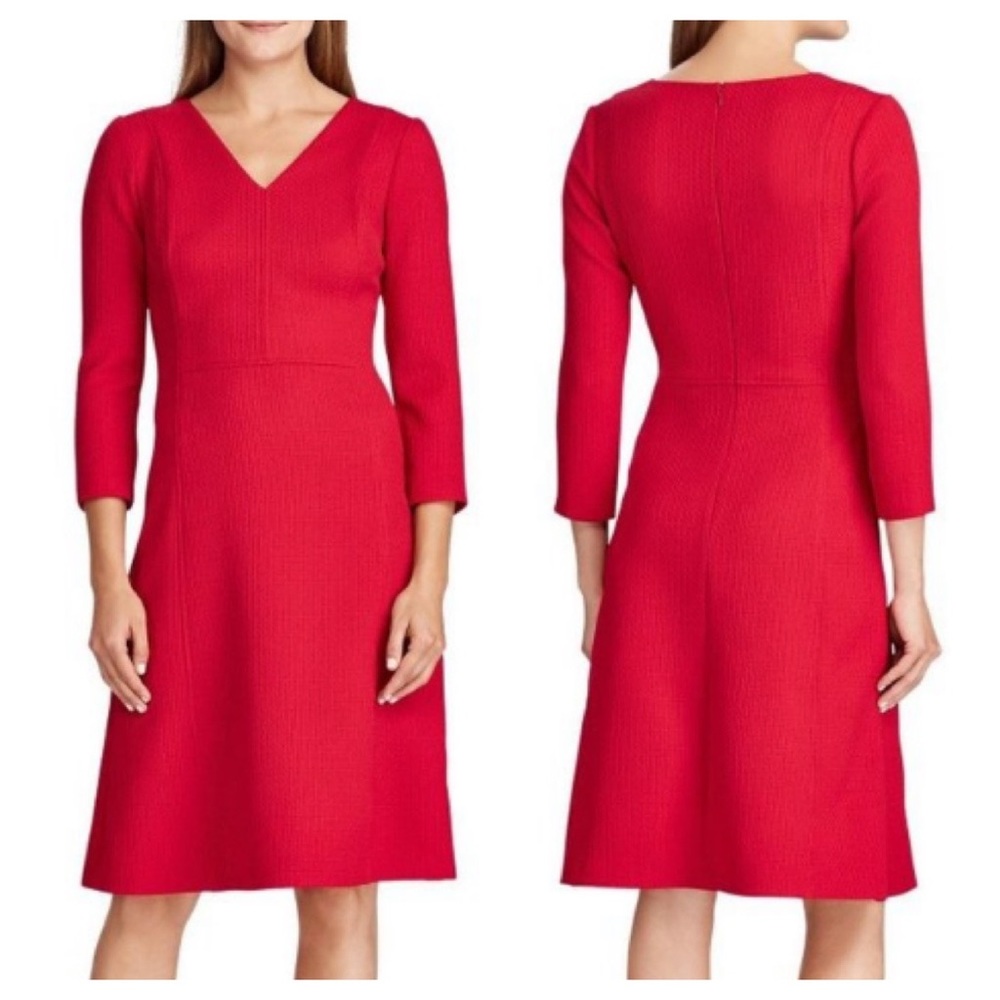 Ralph Lauren Red Midi Dress